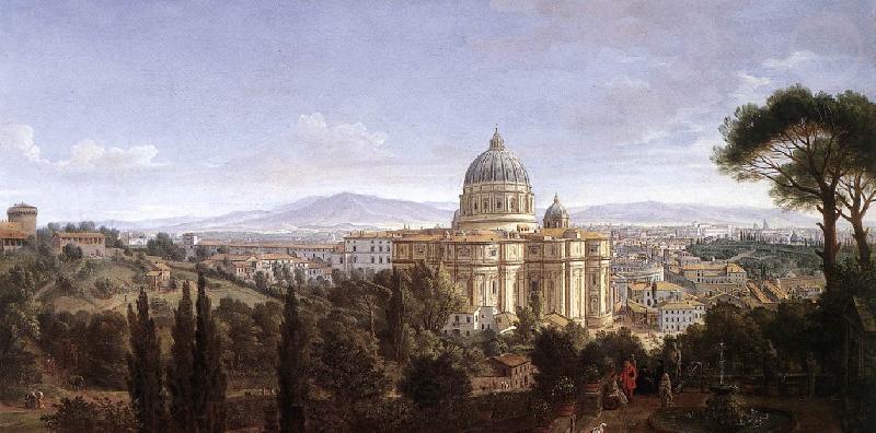 WITTEL, Caspar Andriaans van The St Peter s in Rome Spain oil painting art